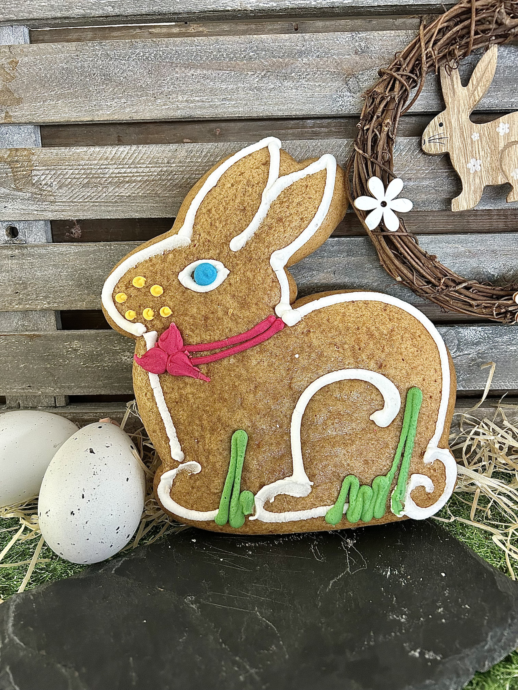 Lapin assis en pain d'épices