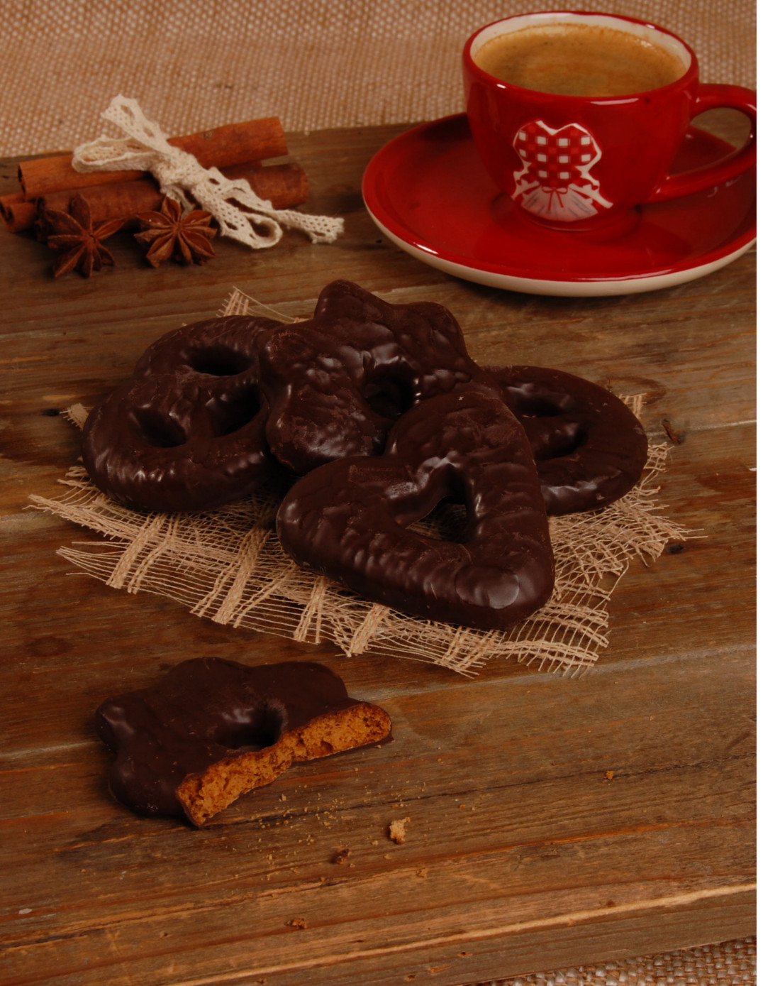 Cœurs, Étoiles, Bretzels chocolatés 225g
