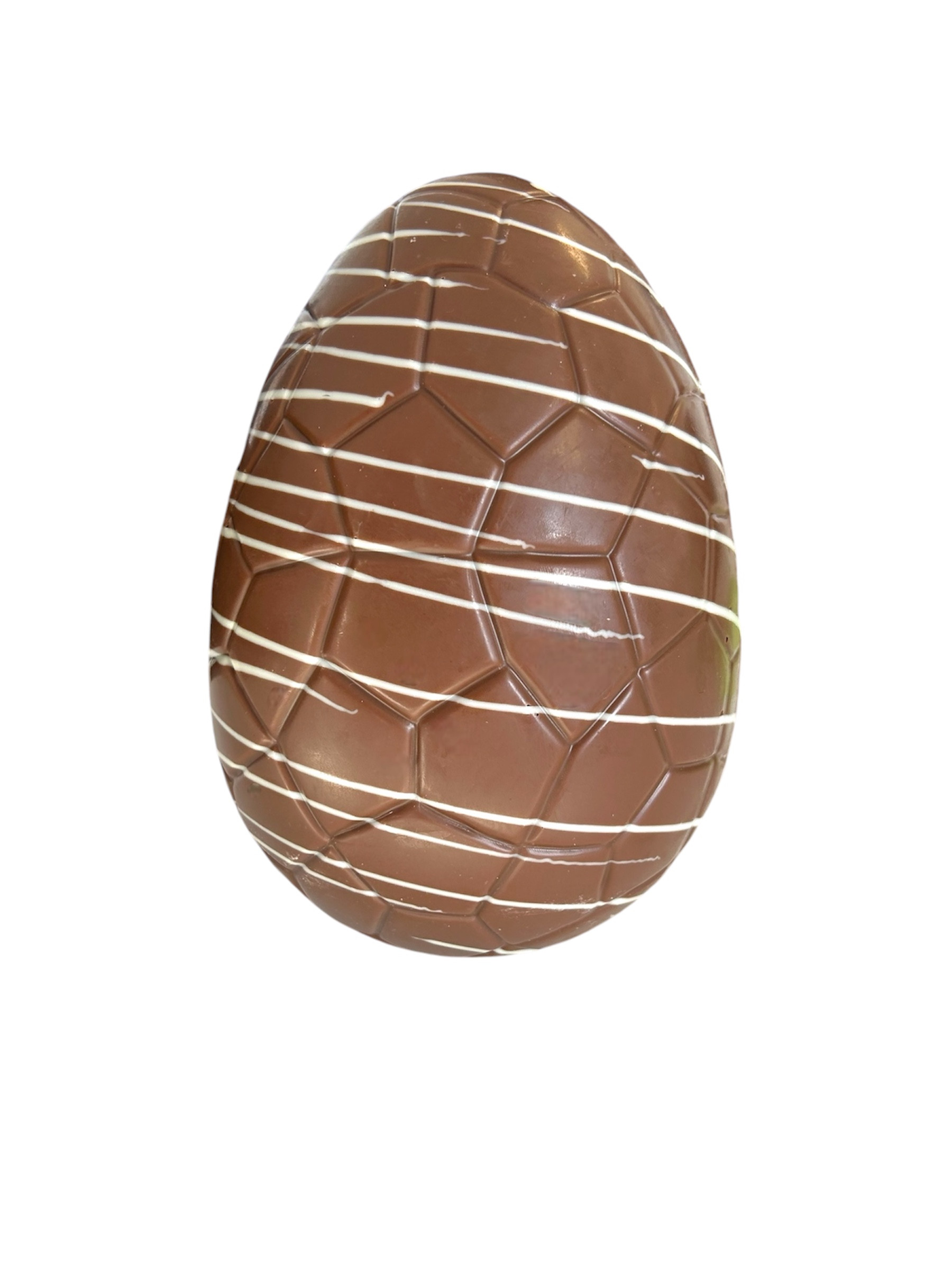 Œuf rayures 20 cm - Chocolat lait 320g