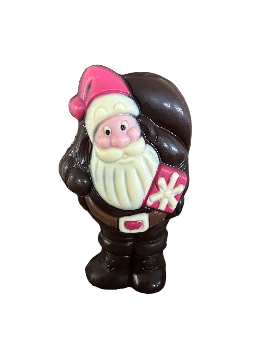 Père Noël avec hotte - Chocolat noir 150g