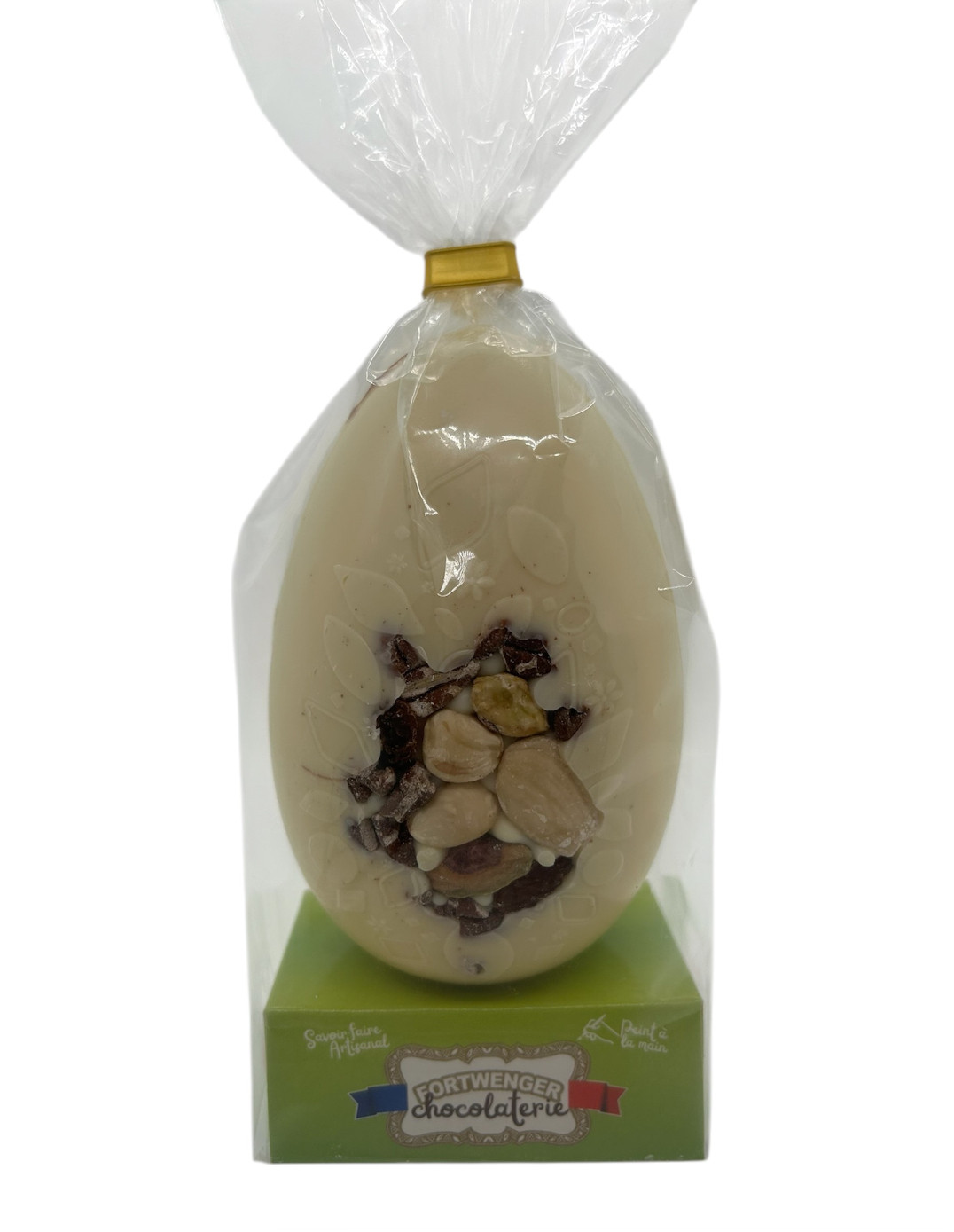 Œuf création mendiant  - Chocolat blanc 150g