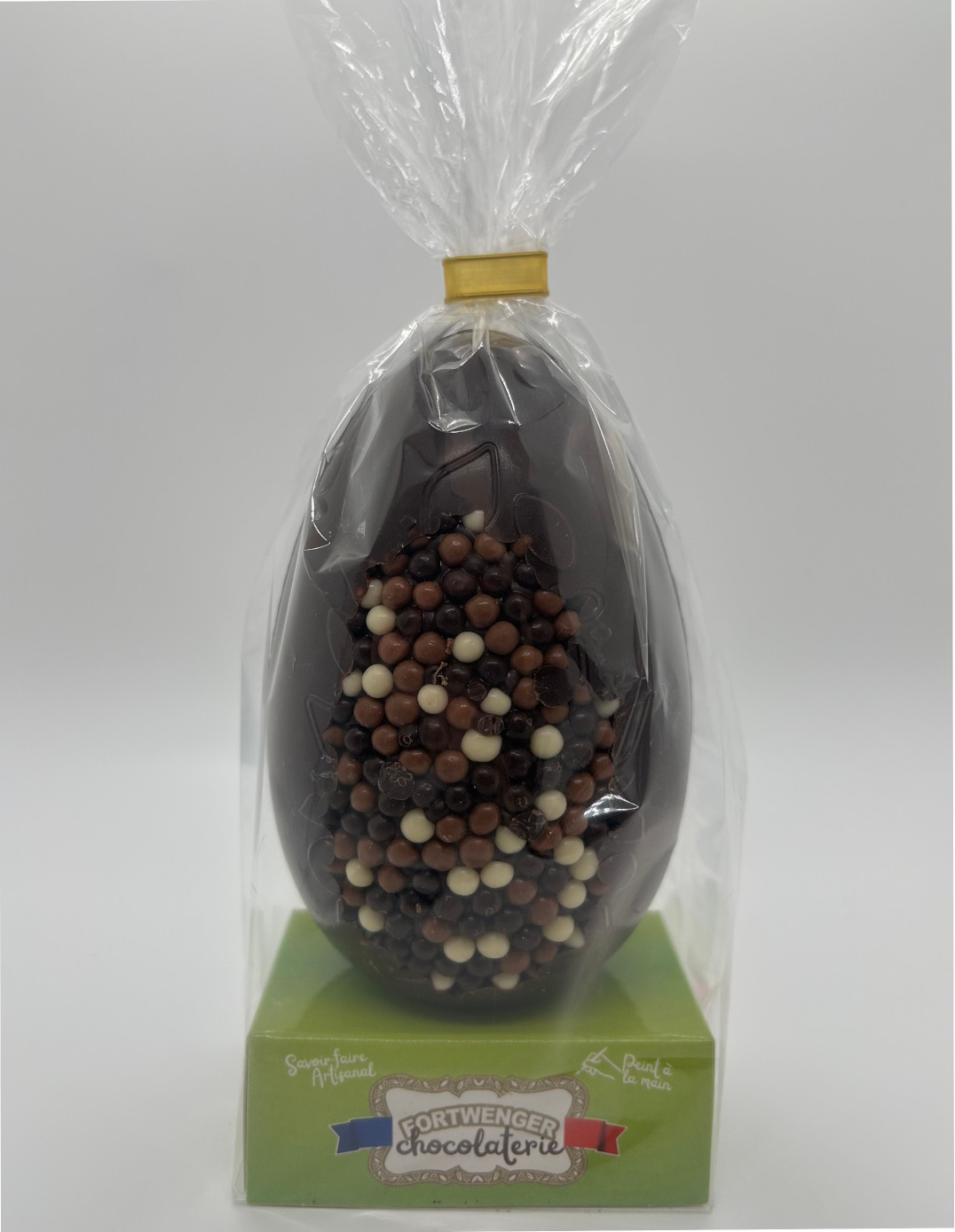 Œuf création perles - Chocolat noir 150g