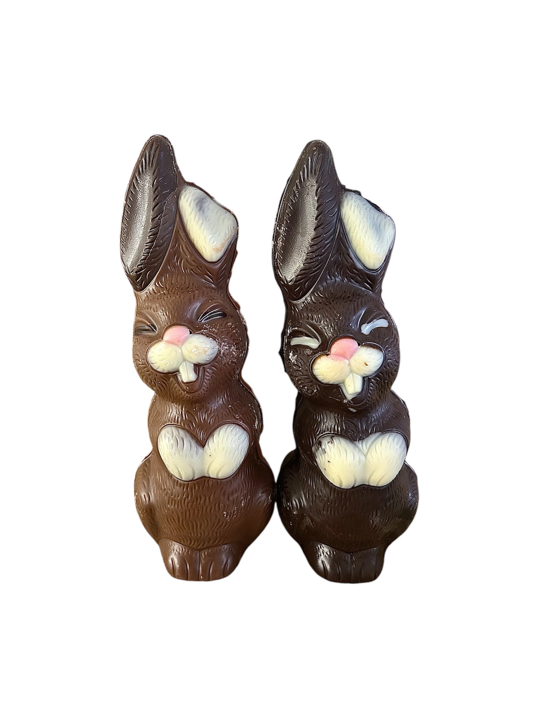 Duo Lapins souriants - Chocolat lait et noir 200g