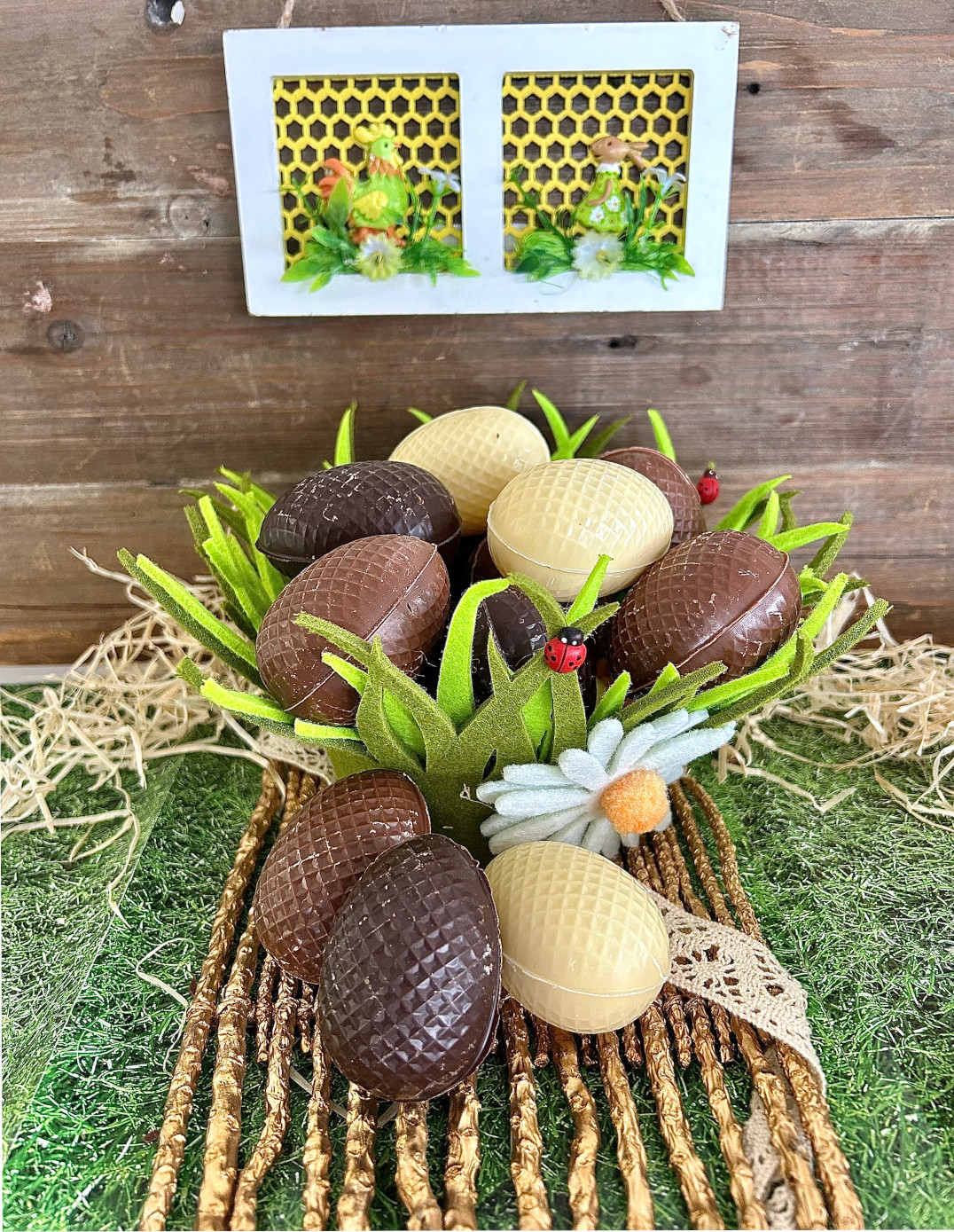 Œufs de Pâques assortiment - Chocolat lait, blanc et noir 200g