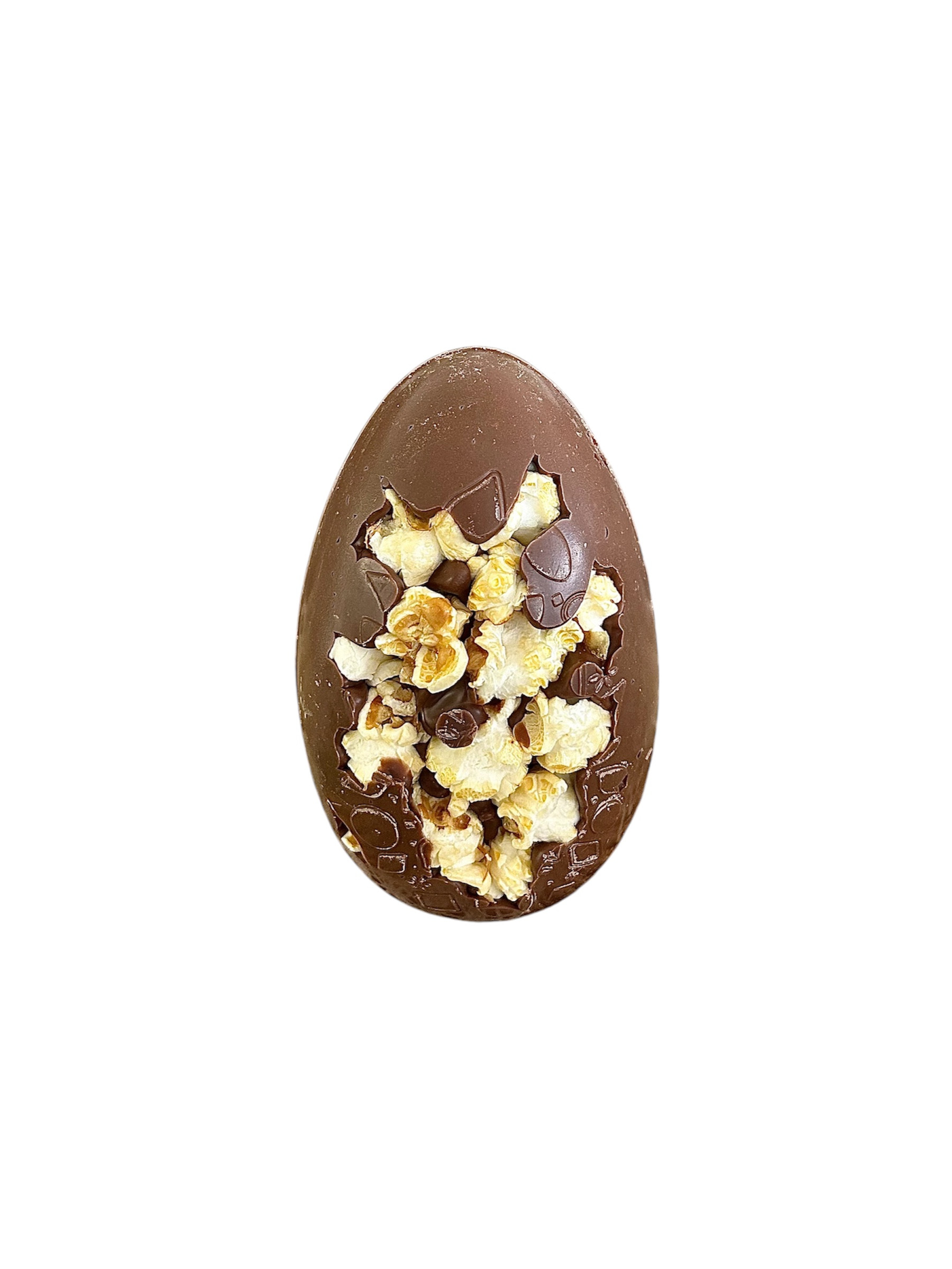 Œuf création pop corn - Chocolat lait 150g