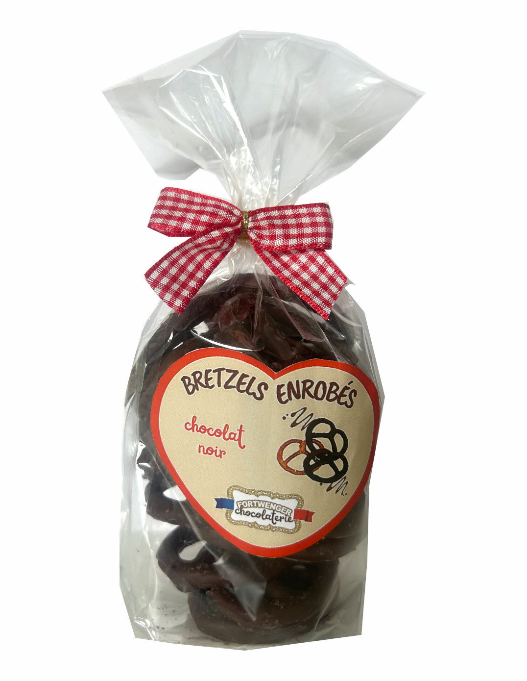 Bretzels salés enrobés - Chocolat noir 100g