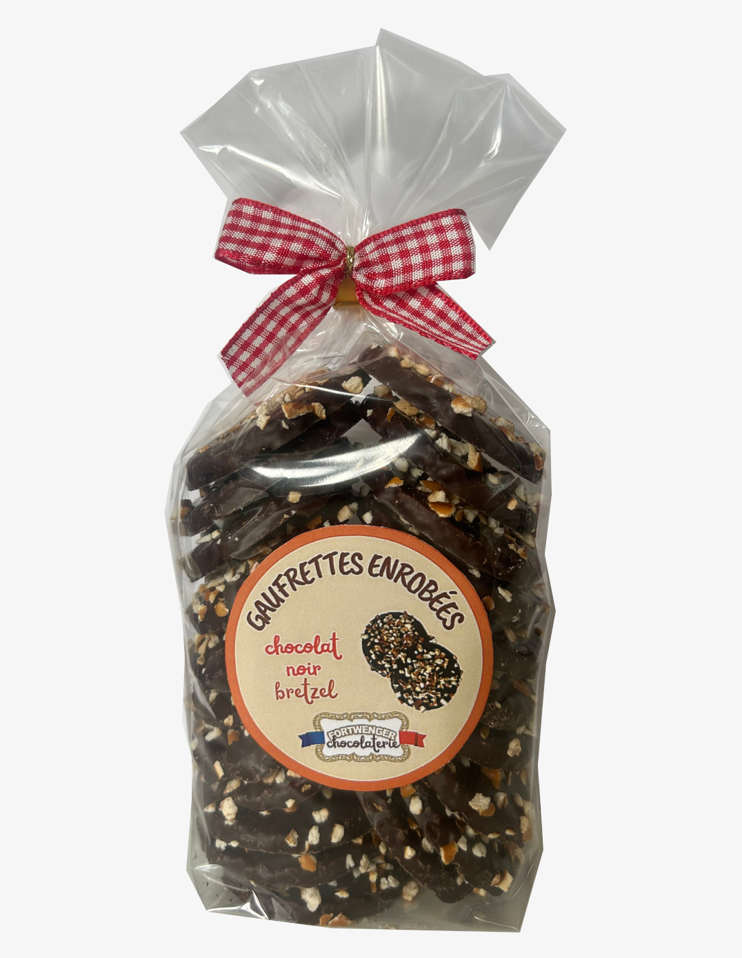 Gaufrettes enrobées - Chocolat noir bretzel 150g