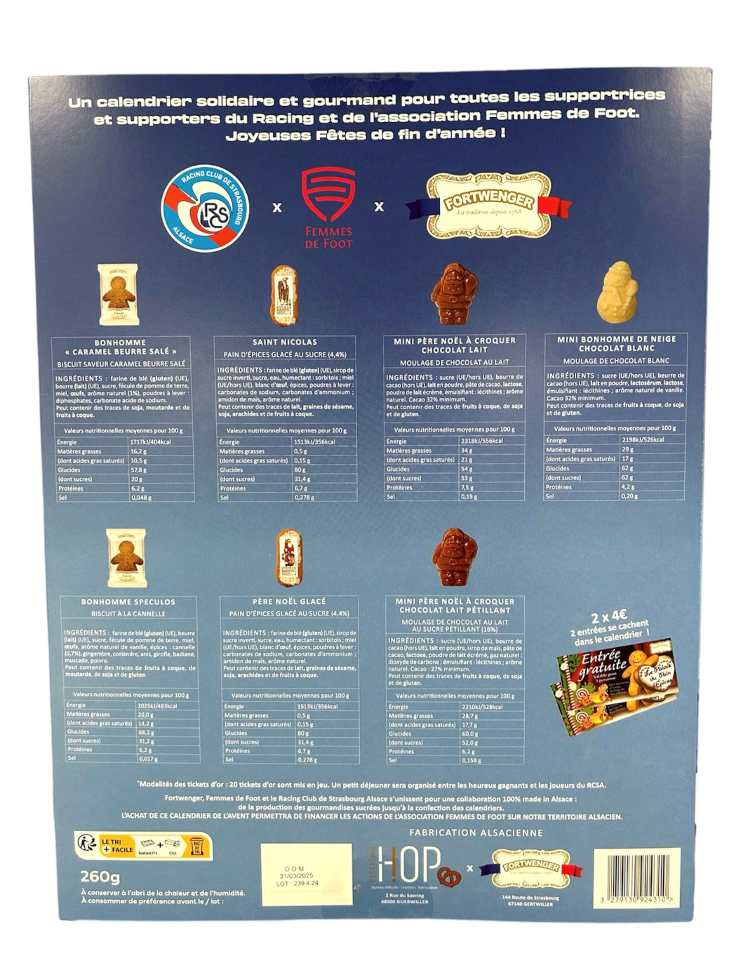 Calendrier de l'Avent édition RACING 260g