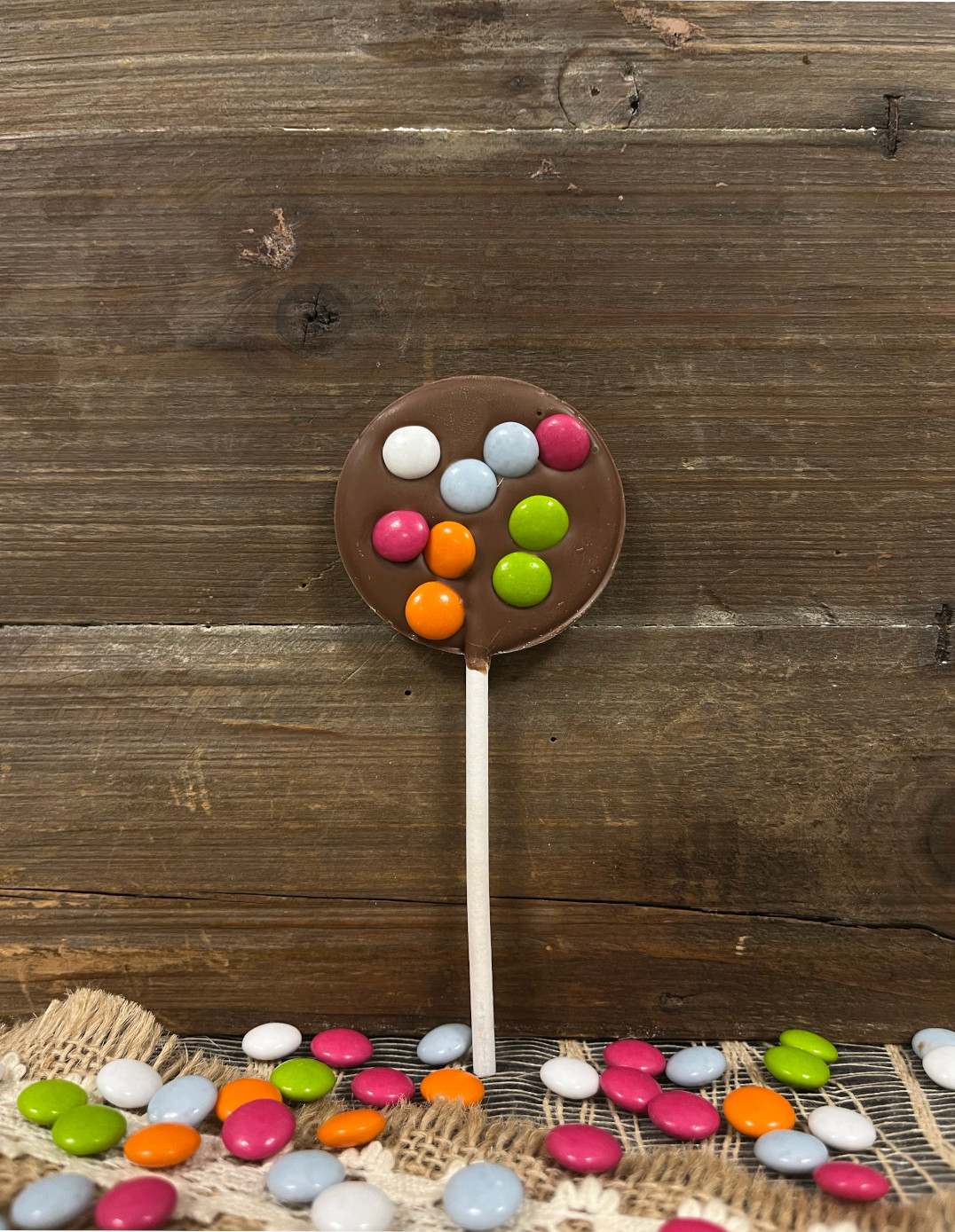 Sucette Confettis - Chocolat lait 17g