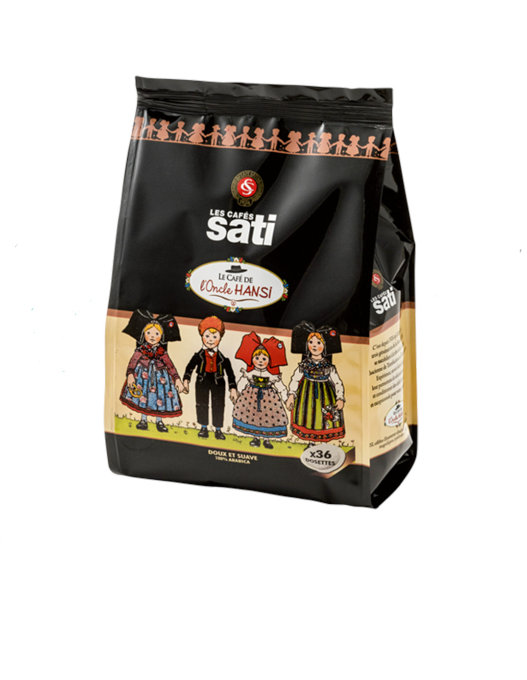 Café SATISSIME de l'Oncle Hansi x36 dosettes souples 250g