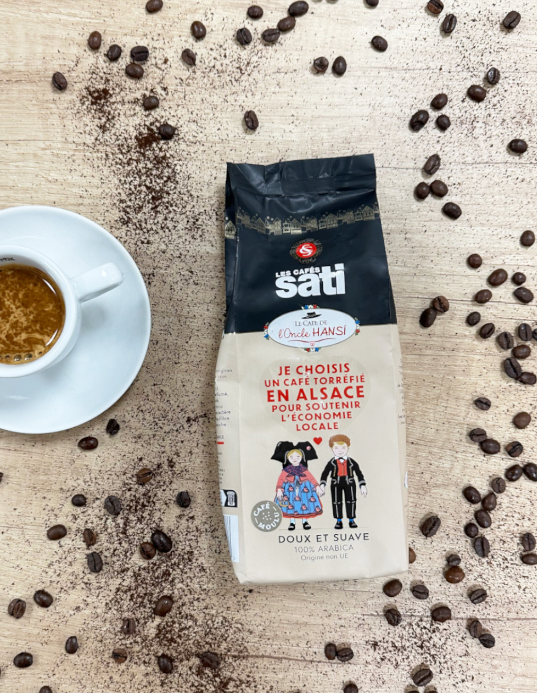Café SATI DE L'ONCLE HANSI moulu 250g