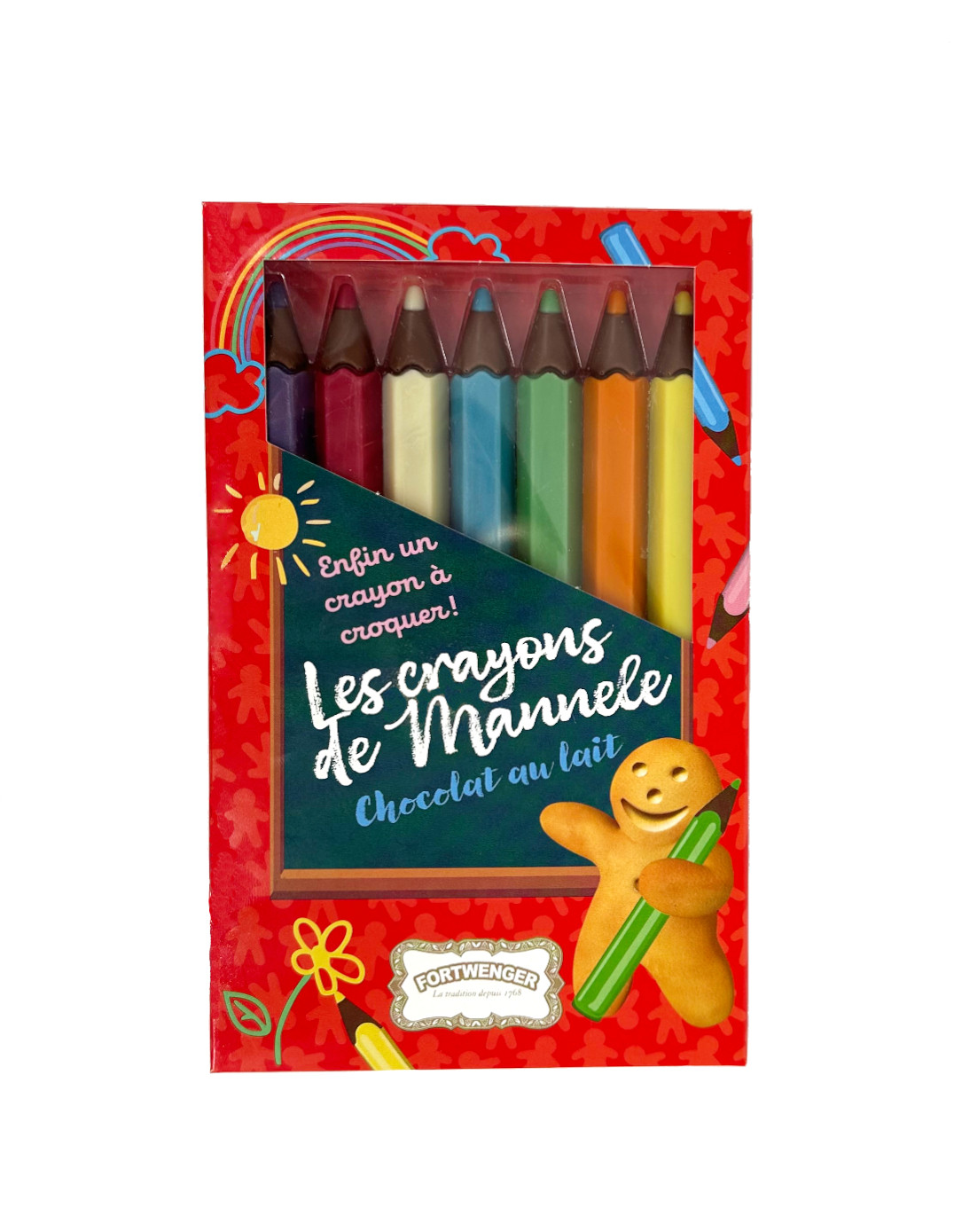 Crayons de couleurs en chocolat 100g