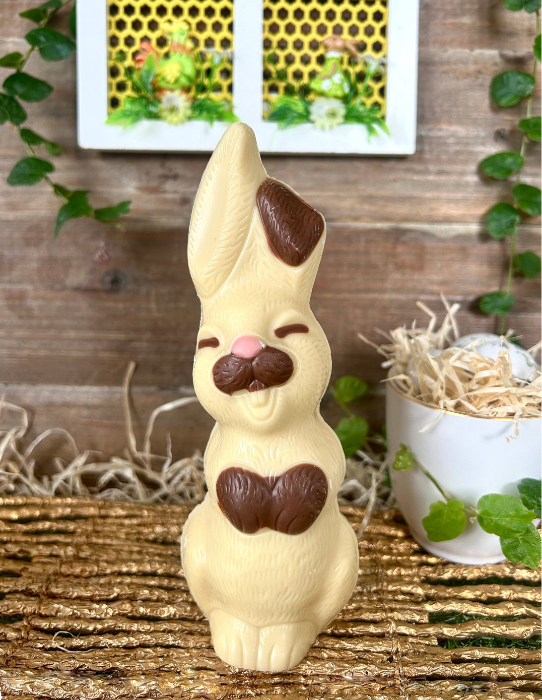 Lapin souriant - Chocolat blanc 100g