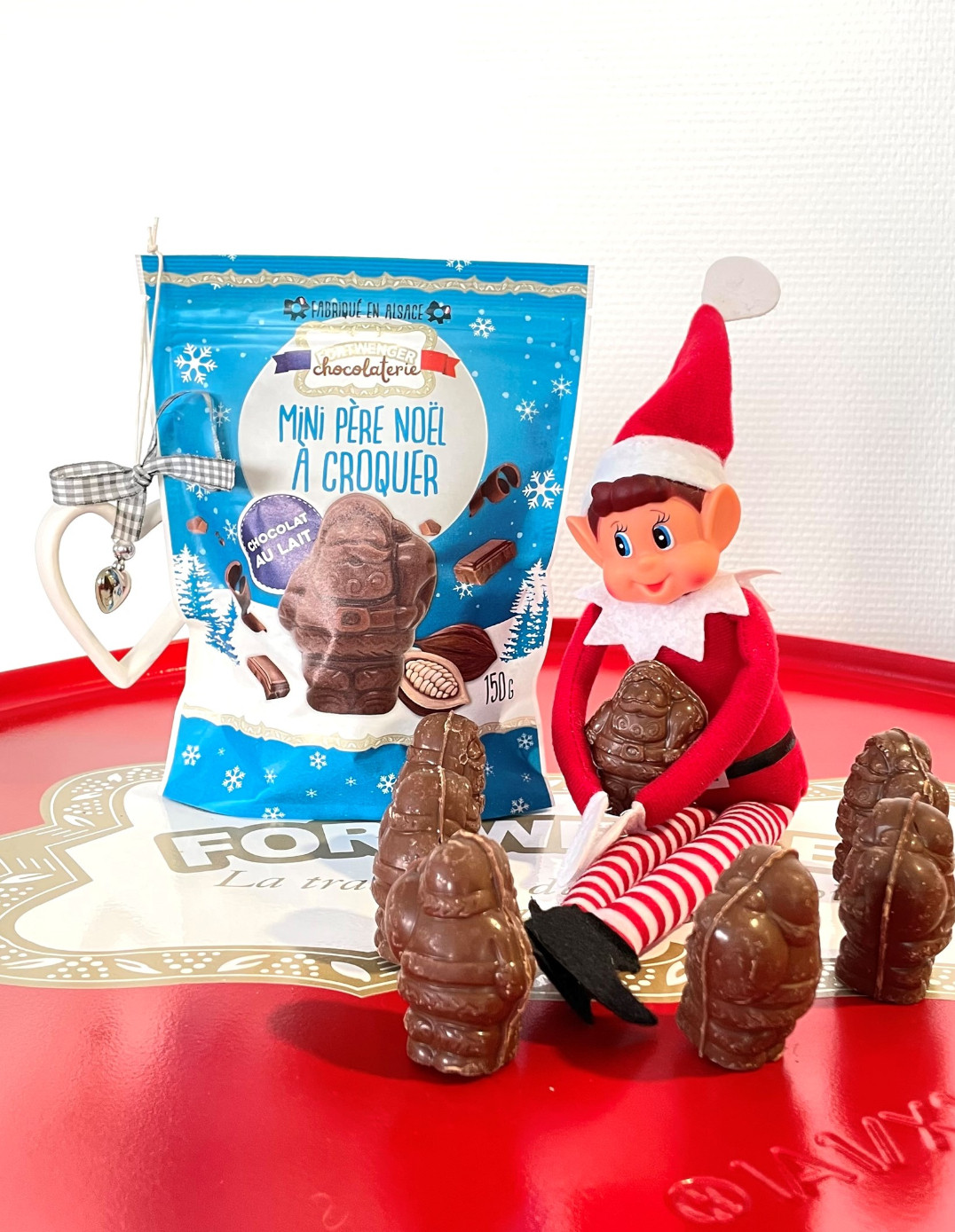 Mini Père Noël doypack  - Chocolat au lait 150g