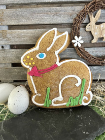 Lapin assis en pain d'épices