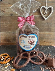 Bretzels salés enrobés - Chocolat au lait 100g