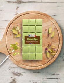Tablette chocolat blanc & pistache DUBAI STYLE 100g
