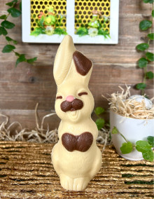 Lapin souriant - Chocolat blanc 100g