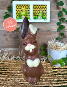 Lapin souriant - Chocolat lait Pétillant 100g