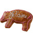Pain d'épices d'Alsace forme "Petit cochon" 