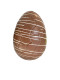 Œuf rayures 20 cm - Chocolat lait 320g