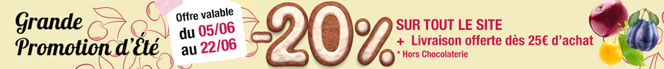 Grande promotion d’été du 5 au 22 juin 2025