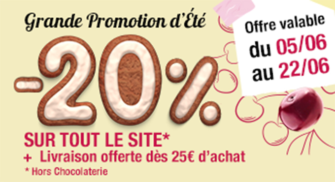 Grande promotion d’été du 5 au 22 juin 2025
