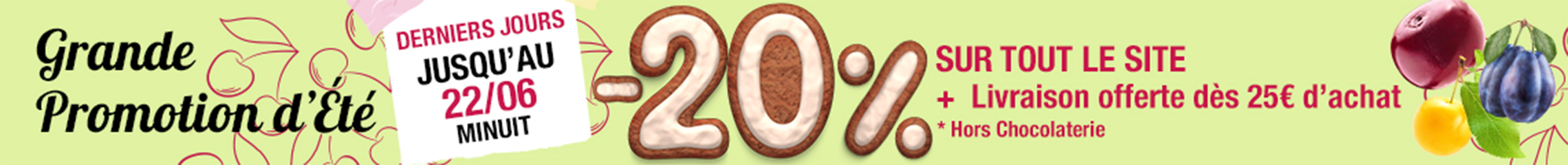 Grande promotion d’été du 5 au 22 juin 2025